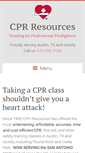 Mobile Screenshot of cpr-resources.com
