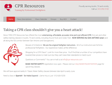 Tablet Screenshot of cpr-resources.com